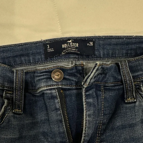 High Rise Ripped Jean Shorts ! - Picture 3 of 3